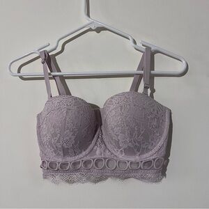 Victoria's Secret Dream Angels Multi-Way Long Line Bra 34D *Pink Lace*